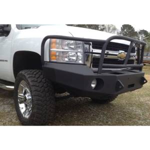 Hammerhead Bumpers - Hammerhead 600-56-0057 X-Series Winch Front Bumper with Full Brush Guard and Square Light Holes for Chevy Silverado 2500/3500 2007-2010 - Image 5