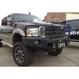 Hammerhead Bumpers - Hammerhead 600-56-0059 X-Series Winch Front Bumper with Full Brush Guard and Square Light Holes for Ford F250/F350/F450/F550/Excursion 2005-2007 - Image 3