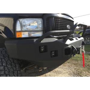 Hammerhead Bumpers - Hammerhead 600-56-0060 X-Series Winch Front Bumper with Pre-Runner Guard and Square Light Holes for Ford F250/F350/F450/F550/Excursion 2005-2007 - Image 4