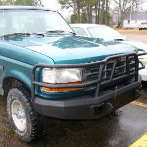 Hammerhead Bumpers - Hammerhead 600-56-0067 X-Series Winch Front Bumper with Full Brush Guard and Square Light Holes for Ford F150 Bronco 1992-1996 - Image 2