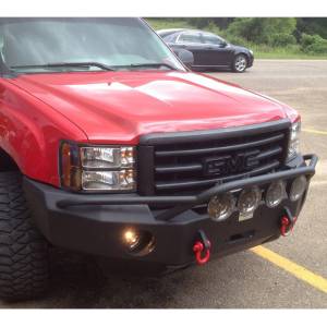 Hammerhead Bumpers - Hammerhead 600-56-0071 Winch Front Bumper with Pre-Runner Guard and Square Light Holes for GMC Sierra 1500 2007-2013 - Image 4