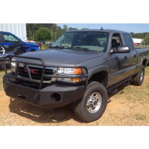 Hammerhead Bumpers - Hammerhead 600-56-0118 X-Series Winch Front Bumper with Full Brush Guard and Square Light Holes for GMC Sierra 2500/3500 2007-2010 - Image 3