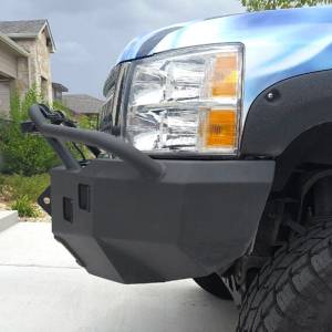 Hammerhead Bumpers - Hammerhead 600-56-0121 Winch Front Bumper with Pre-Runner Guard and Square Light Holes for Chevy Silverado 1500 2007-2013 - Image 2