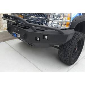 Hammerhead Bumpers - Hammerhead 600-56-0121 Winch Front Bumper with Pre-Runner Guard and Square Light Holes for Chevy Silverado 1500 2007-2013 - Image 4