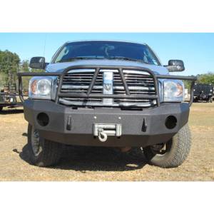 Hammerhead 600-56-0123 X-Series Winch Front Bumper with Full Brush Guard and Square Light Holes for Dodge Ram 2500/3500/4500/5500 2006-2009