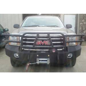 Hammerhead Bumpers - Hammerhead 600-56-0196 X-Series Winch Front Bumper with Full Brush Guard and Square Light Holes for GMC Sierra 1500 2007-2013 - Image 2