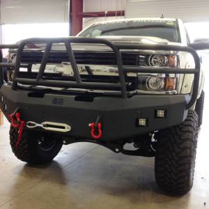 Hammerhead 600-56-0277 X-Series Winch Front Bumper with Full Brush Guard and Sensor Holes for Chevy Silverado 2500/3500 2015-2019