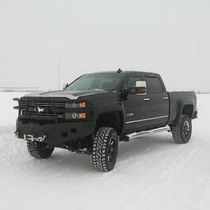Hammerhead Bumpers - Hammerhead 600-56-0277 X-Series Winch Front Bumper with Full Brush Guard and Sensor Holes for Chevy Silverado 2500/3500 2015-2019 - Image 2