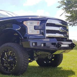 Hammerhead 600-56-0381 Low Profile Front Bumper with Square Light Holes for Ford F150 2015-2017