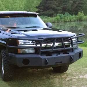 Hammerhead Bumpers - Hammerhead 600-56-0132 X-Series Winch Front Bumper with Full Brush Guard and Square Light Holes for Chevy Silverado 1500 2003-2006 - Image 3