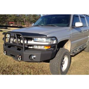Hammerhead 600-56-0110T X-Series Winch Front Bumper with Full Brush Guard and Square Light Holes for Chevy Tahoe/Suburban 2001-2006