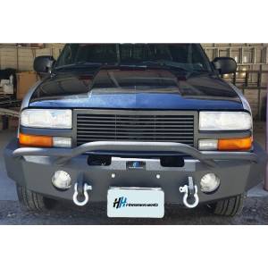 Hammerhead Bumpers - Hammerhead 600-56-0111 Winch Front Bumper with Pre-Runner Guard and Round Light Holes for Chevy Silverado S10 ZR2 1994-2003 - Image 3