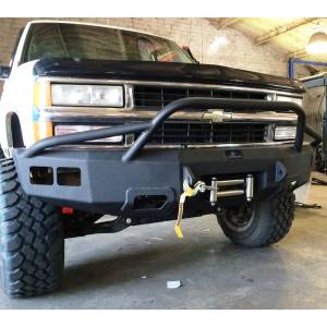 Hammerhead Bumpers - Hammerhead 600-56-0127T Winch Front Bumper with Pre-Runner Guard and Square Light Holes for Chevy Tahoe/Suburban 1992-2000 - Image 4