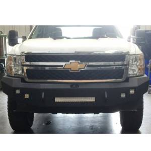 Hammerhead Bumpers - Hammerhead 600-56-0407 Low Profile Front Bumper with Square Light Holes for Chevy Silverado 2500/3500 2011-2014 - Image 2