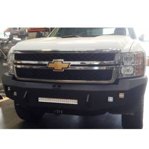 Hammerhead Bumpers - Hammerhead 600-56-0407 Low Profile Front Bumper with Square Light Holes for Chevy Silverado 2500/3500 2011-2014 - Image 3