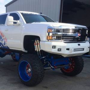 Hammerhead Bumpers - Hammerhead 600-56-0415 Low Profile Front Bumper with Square Light Holes for Chevy Silverado 2500/3500 2015-2019 - Image 2