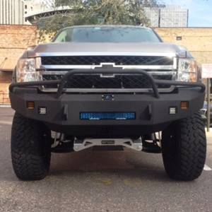 Hammerhead Bumpers - Hammerhead 600-56-0446 Low Profile Front Bumper with Pre-Runner Guard and Square Light Holes for Chevy Silverado 2500/3500 2011-2014 - Image 2