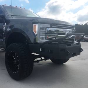 Hammerhead Bumpers - Hammerhead 600-56-0587 Winch Front Bumper with Pre-Runner Guard and Square Light Holes for Ford F250/F350/F450/F550 2017-2021 - Image 2
