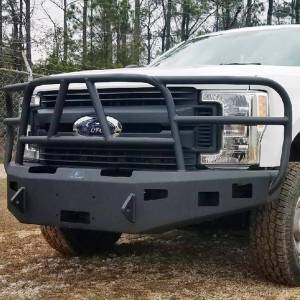 Hammerhead Bumpers - Hammerhead 600-56-0588 X-Series Winch Front Bumper with Full Brush Guard and Square Light Holes for Ford F250/F350/F450/F550 2017-2021 - Image 4