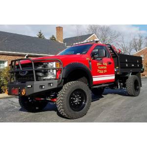 Hammerhead Bumpers - Hammerhead 600-56-0588 X-Series Winch Front Bumper with Full Brush Guard and Square Light Holes for Ford F250/F350/F450/F550 2017-2021 - Image 5