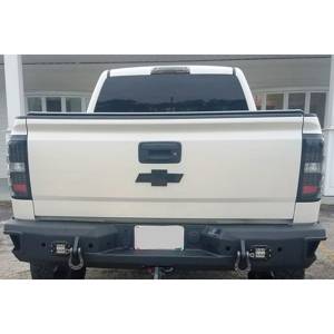 Hammerhead 600-56-0481 Flush Mount Rear Bumper with Sensor Holes for Chevy Silverado 1500 2014-2018