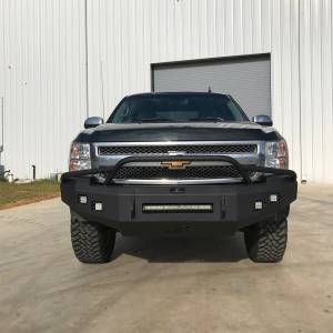 Hammerhead Bumpers - Hammerhead 600-56-0630 Low Profile Fleet Front Bumper with Pre-Runner Guard and Square Light Holes for Chevy Silverado 1500 2007-2013 - Image 3