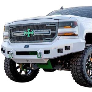 Hammerhead 600-56-0844 Low Profile Front Bumper with Square Light Holes for Chevy Silverado 1500 2019-2020