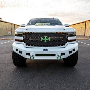 Hammerhead Bumpers - Hammerhead 600-56-0844 Low Profile Front Bumper with Square Light Holes for Chevy Silverado 1500 2019-2020 - Image 2