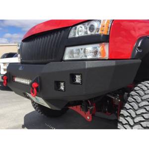 Hammerhead Bumpers - Hammerhead 600-56-0599 Low Profile Front Bumper with Square Light Holes for Chevy Silverado 2500 HD/3500 HD 2003-2006 - Image 3