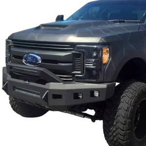 Hammerhead 600-56-0841 Low Profile Front Bumper with Formed Guard and Square Light Holes for Chevy Silverado 1500 2019-2020