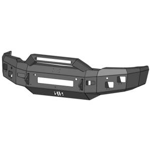 Hammerhead Bumpers - Hammerhead 600-56-0894 Low Profile Front Bumper with Formed Guard and Square Light Holes for Chevy Silverado 2500/3500 2015-2019 - Image 2