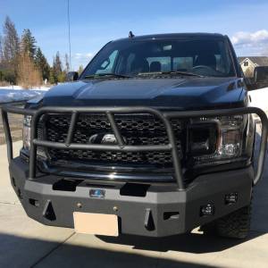 Hammerhead Bumpers - Hammerhead 600-56-0814 X-Series Winch Front Bumper with Full Brush Guard and Square Light Holes for Ford F150 2018-2020 - Image 2