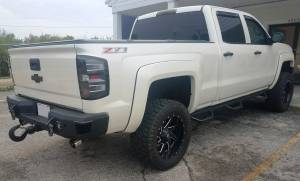 Hammerhead Bumpers - Hammerhead 600-56-0481 Flush Mount Rear Bumper with Sensor Holes for GMC Sierra 1500 2014-2018 - Image 2