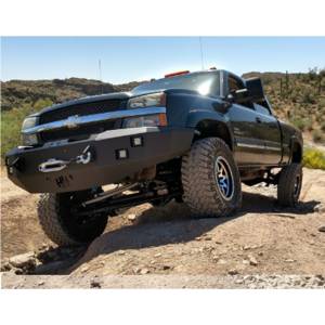 Hammerhead Bumpers - Hammerhead 600-56-0113 Winch Front Bumper with Square Light Holes for Chevy Silverado 2500 HD/3500 HD 2003-2006 - Image 4