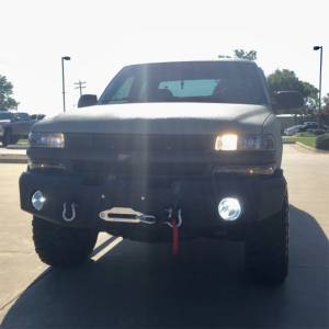 Hammerhead 600-56-0131 Winch Front Bumper with Square Light Holes for Chevy Silverado 1500/Tahoe/Suburban 1999-2006