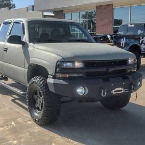 Hammerhead Bumpers - Hammerhead 600-56-0131 Winch Front Bumper with Square Light Holes for Chevy Silverado 1500/Tahoe/Suburban 1999-2006 - Image 2