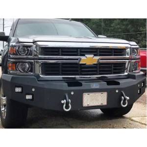 Hammerhead Bumpers - Hammerhead 600-56-0134 Winch Front Bumper with Square Light Holes for Chevy Silverado 1500 2007-2013 - Image 2