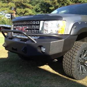 Hammerhead 600-56-0164 Winch Front Bumper with Pre-Runner Guard and Square Light Holes for GMC Sierra 2500/3500 2011-2014