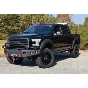 Hammerhead Bumpers - Hammerhead 600-56-0327 Winch Front Bumper with Pre-Runner Guard and Square Light Holes for Ford F150 2015-2017 - Image 3