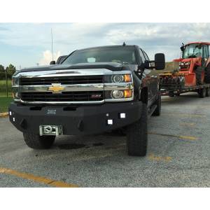 Hammerhead Bumpers - Hammerhead 600-56-0276 Winch Front Bumper with Square Light Holes and Sensor Holes for Chevy Silverado 2500/3500 2015-2019 - Image 4