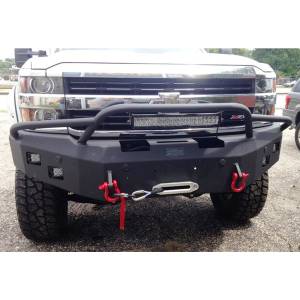 Hammerhead Bumpers - Hammerhead 600-56-0278 Winch Front Bumper with Pre-Runner Guard and Sensor Holes for Chevy Silverado 2500/3500 2015-2019 - Image 2