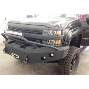 Hammerhead Bumpers - Hammerhead 600-56-0278 Winch Front Bumper with Pre-Runner Guard and Sensor Holes for Chevy Silverado 2500/3500 2015-2019 - Image 3