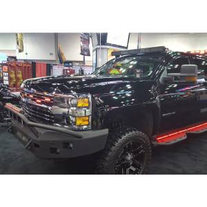 Hammerhead Bumpers - Hammerhead 600-56-0411 Low Profile Non-Winch Front Bumper with Pre-Runner Guard and Square Light Holes for Chevy Silverado 2500/3500 2015-2019 - Image 2