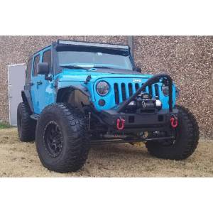 Hammerhead Bumpers - Hammerhead 600-56-0696 Minimalist Stinger Front Bumper and OEM Fog Holes for Jeep Wrangler JK 2007-2017 - Image 3