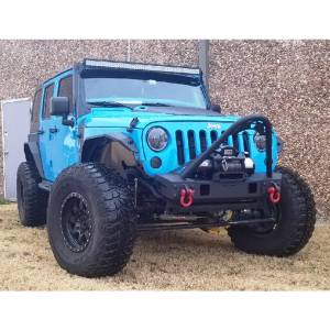Hammerhead Bumpers - Hammerhead 600-56-0696 Minimalist Stinger Front Bumper and OEM Fog Holes for Jeep Wrangler JK 2007-2017 - Image 5