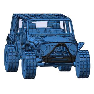 Hammerhead 600-56-0700 Minimalist Stinger Front Bumper for Jeep Wrangler JK 2007-2017