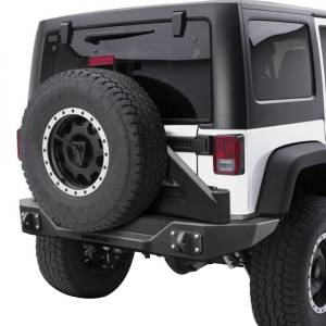 Iron Cross - Iron Cross GP-2300 Full Width Rear Bumper with Tire Carrier for Jeep Wrangler JK 2007-2018 - Image 2