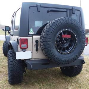 Hammerhead Bumpers - Hammerhead 600-56-0687 Minimalist Rear Bumper for Jeep Wrangler JK 2007-2017 - Image 2