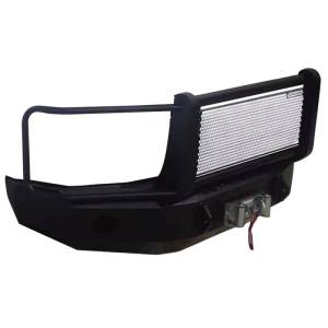 Iron Cross - Iron Cross 24-325-11 Winch Front Bumper with Grille Guard for GMC Sierra 2500/3500 2011-2014 - Gloss Black - Image 2