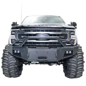 Fab Fours FS05-A1252-1 Winch Front Bumper with Pre-Runner Guard and Sensor Holes for Ford F250/F350/F450/F550 2005-2007